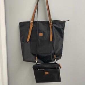 Roots tote and crossbody bag combo